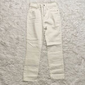 Madewell Perfect Vintage Jean Raw Hem Off-White Denim Jeans 26